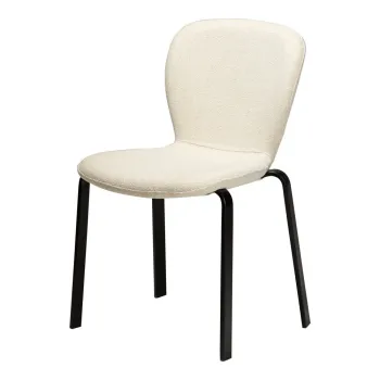 Scaun de dining crem tapitat Heap - DAN-FORM Denmark imagine