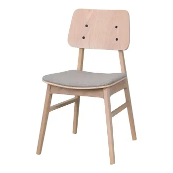 Scaun de dining cu sezut gri deschis Rowico Nagano, maro deschis imagine