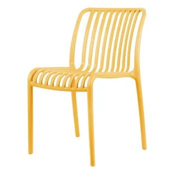 Scaun de dining galben din plastic Glee - Leitmotiv imagine