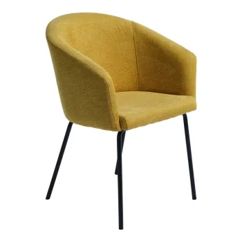 Scaun de dining galben mustar Easton - Unique Furniture imagine