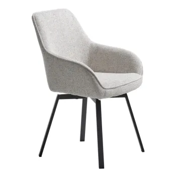 Scaun de dining gri deschis Alma - Unique Furniture imagine