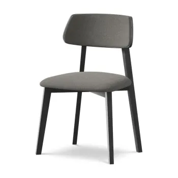 Scaun de dining gri din lemn masiv Niu aEURMakamii imagine