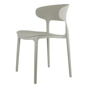 Scaun de dining gri din plastic Fain - Leitmotiv imagine