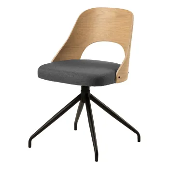 Scaun de dining gri/in culoare naturala Lucy - Actona imagine