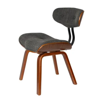 Scaun de dining gri/maro tapitat Blackwood - Dutchbone imagine