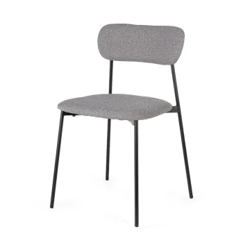 Scaun de dining gri tapitat Inka - Yes Everyday imagine