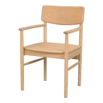 Scaun de dining in culoare naturala din lemn de stejar Maidstone - Rowico imagine