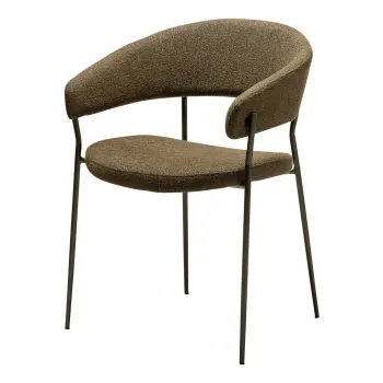 Scaun de dining kaki cu cotiere Reboot - DAN-FORM Denmark imagine