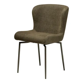 Scaun de dining kaki tapitat Glam - DAN-FORM Denmark imagine