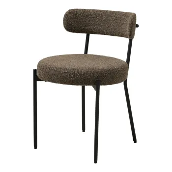 Scaun de dining maro tapitat Badalona - House Nordic imagine