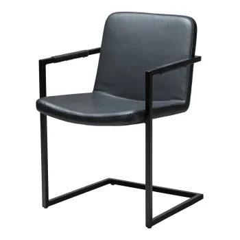 Scaun de dining negru cu cotiere Bounce - DAN-FORM Denmark imagine