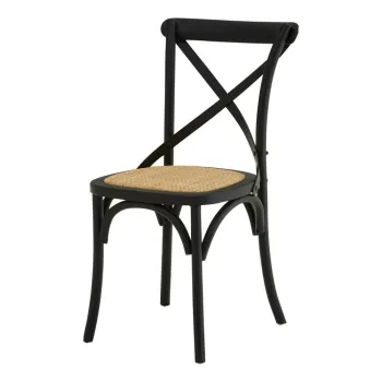 Scaun de dining negru din lemn de stejar Lyon - Premier Housewares imagine