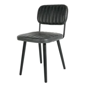 Scaun de dining negru Jake Worn - White Label imagine