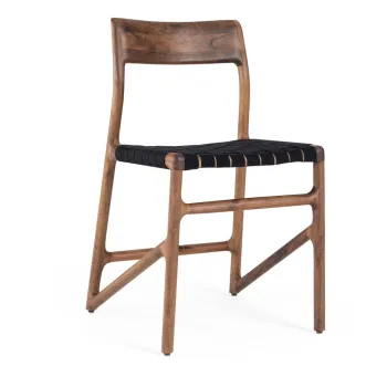 Scaun de dining negru/maro Fawn - Gazzda imagine