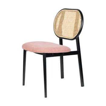 Scaun de dining negru/roz deschis Spike - Zuiver imagine