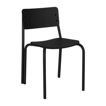 Scaun de dining negru stivuibil Kei - noo.ma imagine