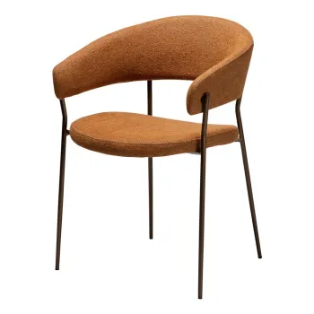 Scaun de dining portocaliu cu cotiere Reboot - DAN-FORM Denmark imagine