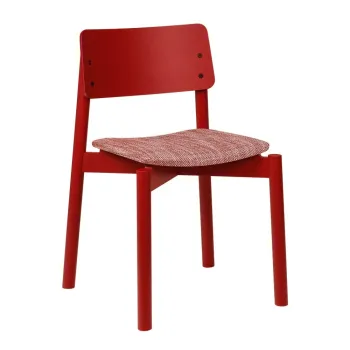 Scaun de dining rosu stivuibil Wem - noo.ma imagine