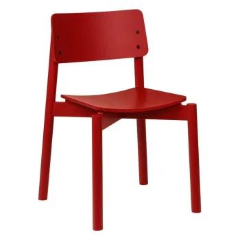 Scaun de dining rosu stivuibil Wem - noo.ma imagine