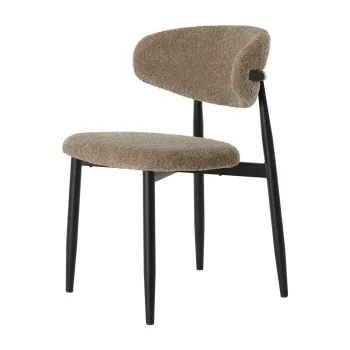 Scaun de dining taupe tapitat Eniola - Light & Living imagine