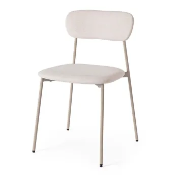 Scaun de dining taupe tapitat Inka - Yes Everyday imagine