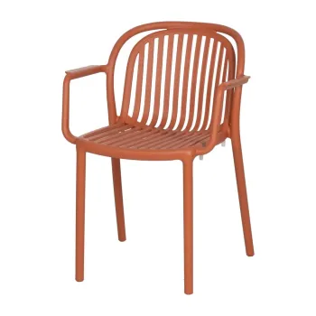 Scaun de dining teracota din plastic Alia - Ixia imagine