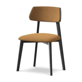 Scaun de dining teracotAdin lemn masiv Niu aEURMakamii imagine