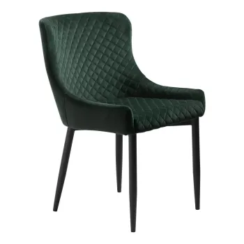 Scaun de dining verde din catifea Ottowa - Unique Furniture imagine