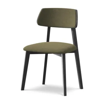 Scaun de dining verde din lemn masiv Niu aEURMakamii imagine