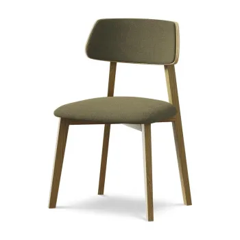 Scaun de dining verde din lemn masiv Niu aEURMakamii imagine