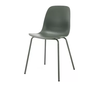 Scaun de dining verde din plastic Whitby - Unique Furniture imagine