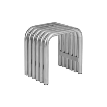 Scaun de gradina argintiu din metal Nokk - noo.ma imagine