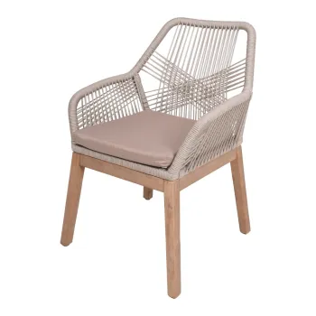 Scaun de gradina bej din lemn masiv Pomona - Garden Pleasure imagine