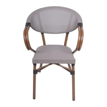 Scaun de gradina bej din metal Toskana - Garden Pleasure imagine