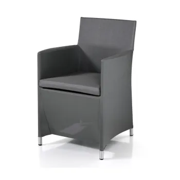 Scaun de gradina gri din metal Bali - Tomasucci imagine