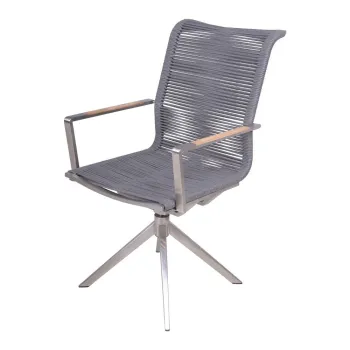 Scaun de gradina gri din metal Rubiera - Garden Pleasure imagine