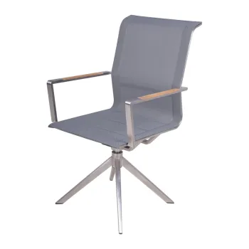 Scaun de gradina gri din metal Salida - Garden Pleasure imagine