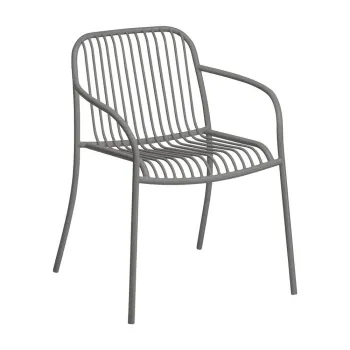 Scaun de gradina gri din metal Yua Wire - Blomus imagine