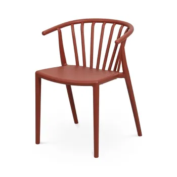 Scaun de gradina maro din plastic Capri - Bonami Essentials imagine