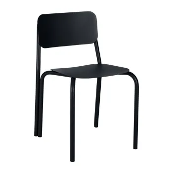 Scaun de gradina negru din metal Kei - noo.ma imagine