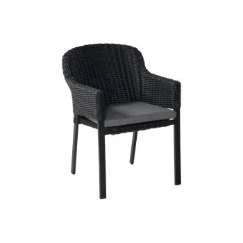 Scaun de gradina negru din plastic Cairo - Hartman imagine