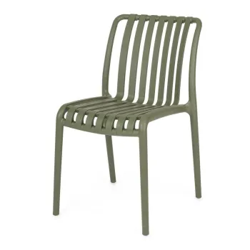 Scaun de gradina verde din plastic Billie - Bizzotto imagine