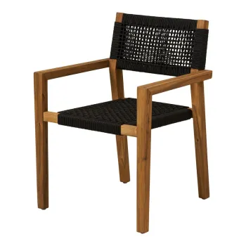 Scaun de grAfdinAnegru din lemn masiv Anzio aEURHouse Nordic imagine