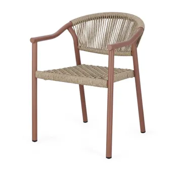 Scaun de grAfdinAroE(TM)u/A(R)n culoare naturalAdin metal Canarias aEURBizzotto imagine