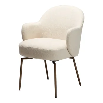 Scaun de living bej cu cotiere/rotativ Bae - DAN-FORM Denmark imagine