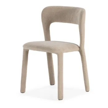 Scaun de living bej tapitat Lilia - MOME imagine