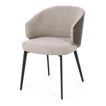 Scaun de living gri deschis cu cotiere tapitat Kinsley - Bizzotto imagine