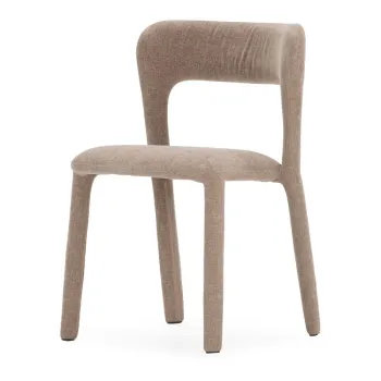 Scaun de living gri deschis tapitat Lilia - MOME imagine
