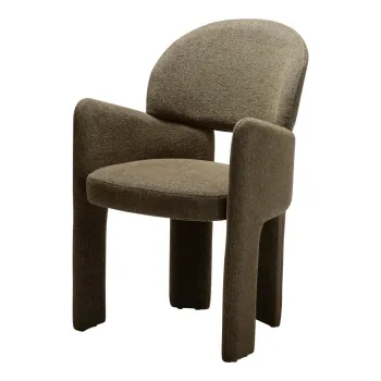 Scaun de living kaki cu cotiere Aole - DAN-FORM Denmark imagine