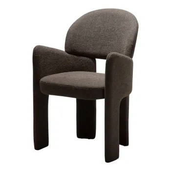 Scaun de living maro cu cotiere Aole - DAN-FORM Denmark imagine